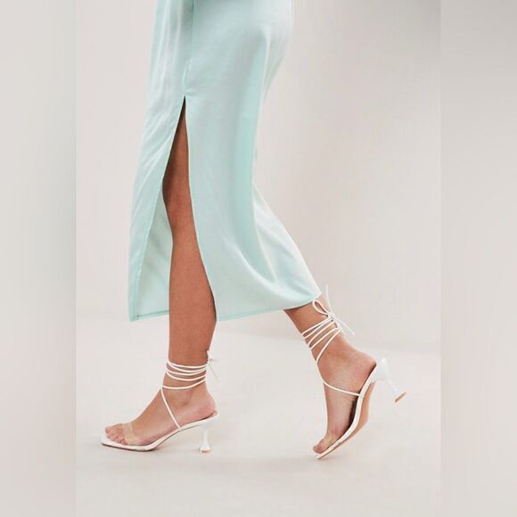 NWT Misguided Satin Midi Slip Skirt – Luxe Elegance - Picture 3 of 4